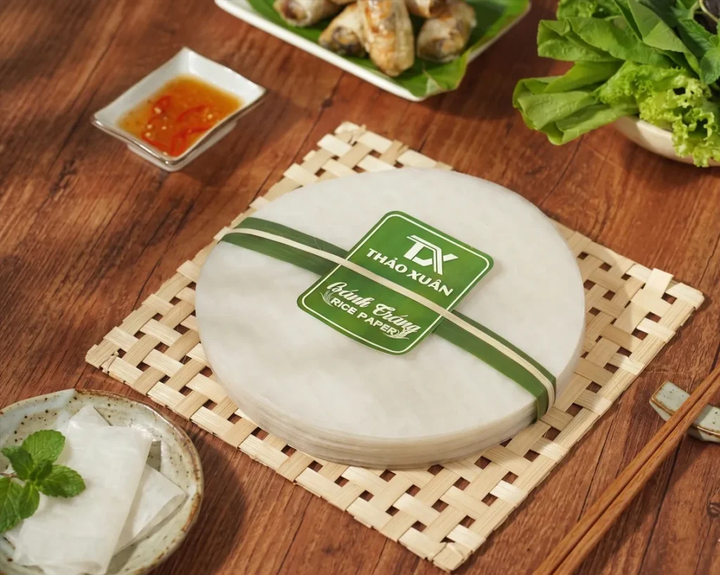 Bánh tráng chả giò 22cm giòn xốp, không rách, lý tưởng cho món chiên hoàn hảo.