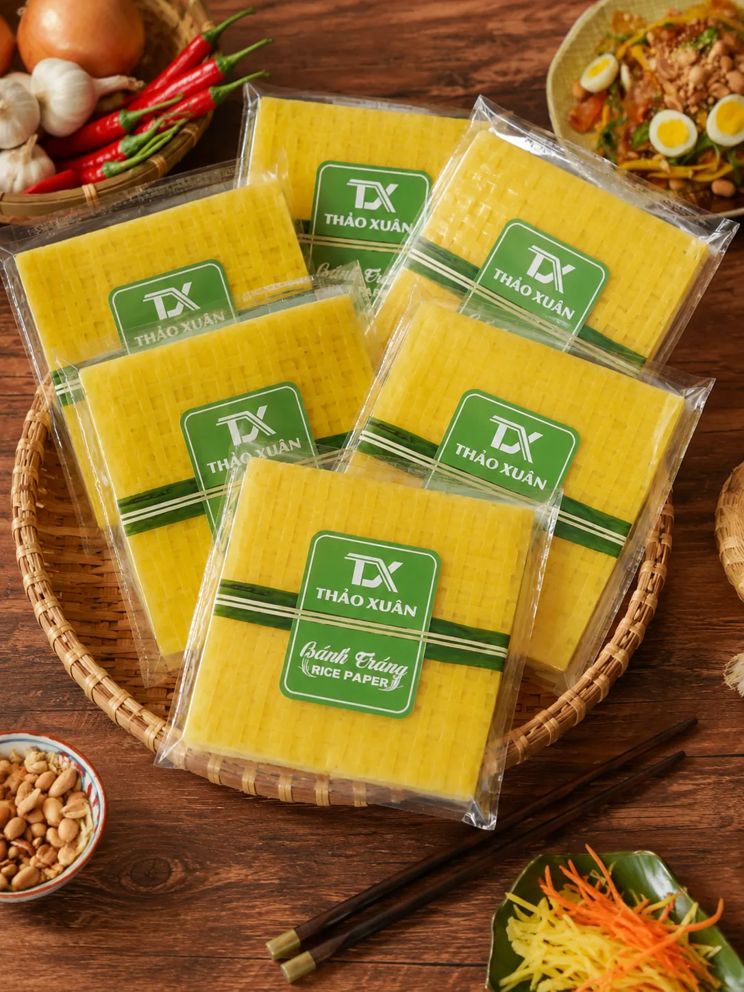 Bánh Tráng Nghệ Thảo Xuân – Bao bì trong suốt, an tâm lựa chọn