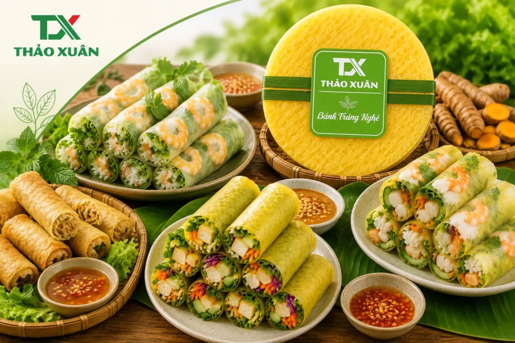 Bánh tráng nghệ - 22cm Thảo Xuân tiện lợi cho nhiều món ngon