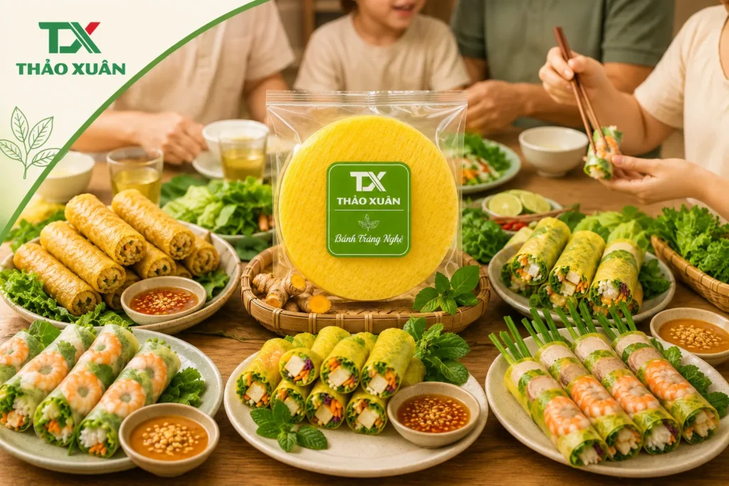 Bánh tráng nghệ - 22cm phù hợp cho gia đình và kinh doanh