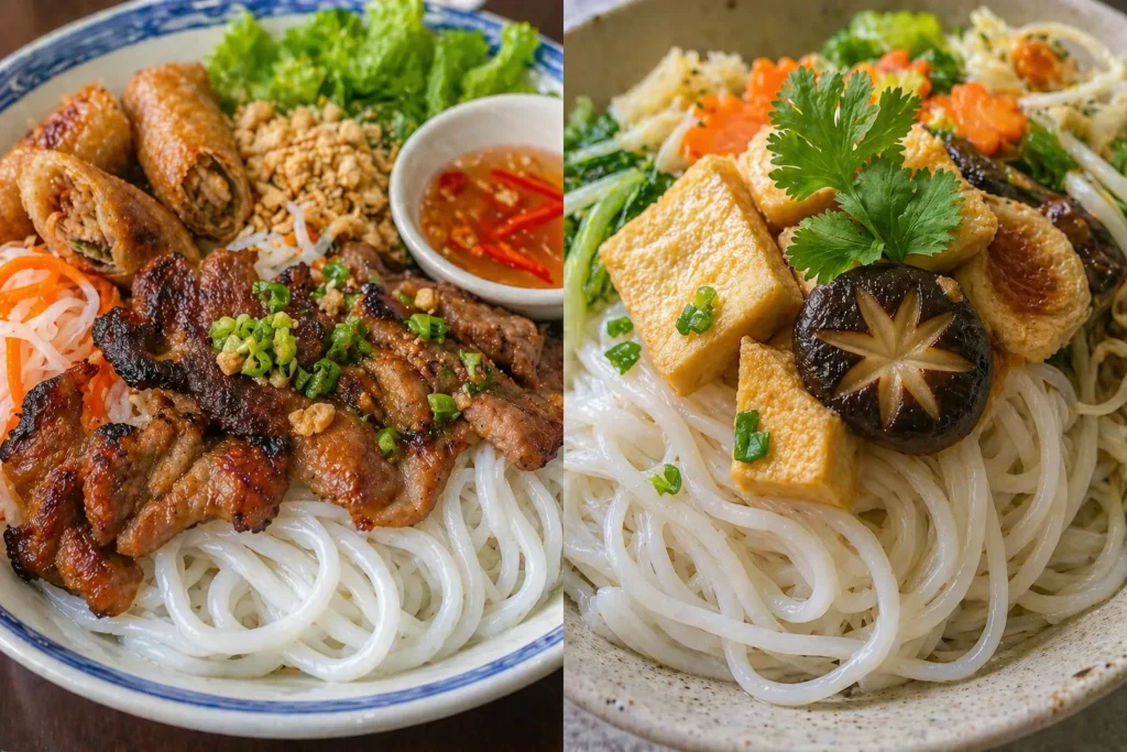 Sợi bún tơi, không dính, dễ trộn đều
