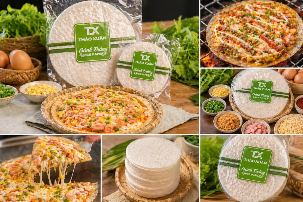 Bánh tráng Thảo Xuân – nguồn nguyên liệu chất lượng cho món bánh tráng nướng