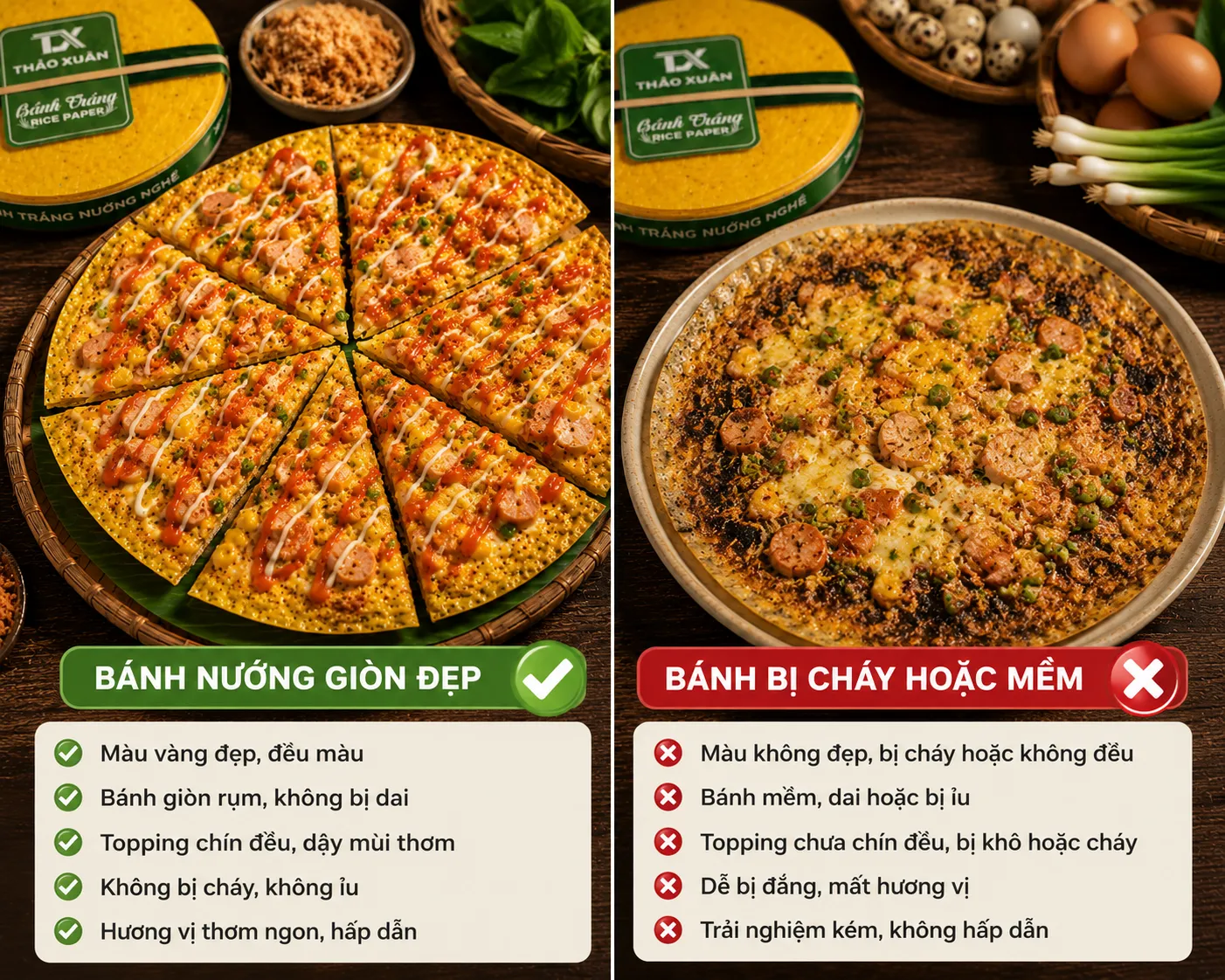 Điều chỉnh lửa phù hợp giúp bánh tráng nướng nghệ giòn ngon hơn