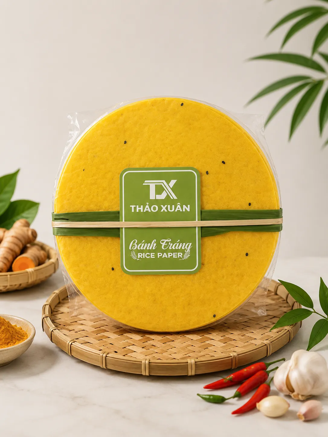 Bánh tráng nướng nghệ Thảo Xuân chất lượng, dễ nướng và giòn ngon