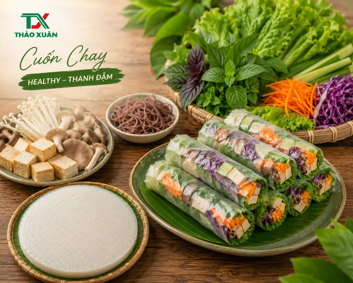 Bánh Tráng Gỏi Cuốn Không Nhúng Nước Dẻo Mềm, Cuốn Là Ăn Ngay | Thảo Xuân 14 Thực đơn healthy ít calo, tốt cho sức khỏe.
