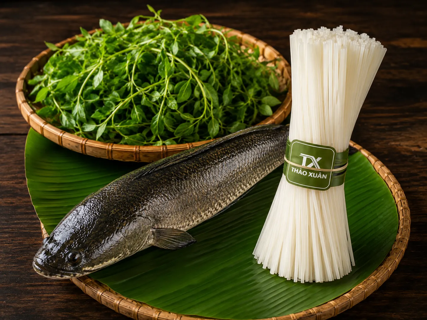 Nguyên liệu tươi ngon giúp món bánh canh cá lóc đạt hương vị hấp dẫn hơn.