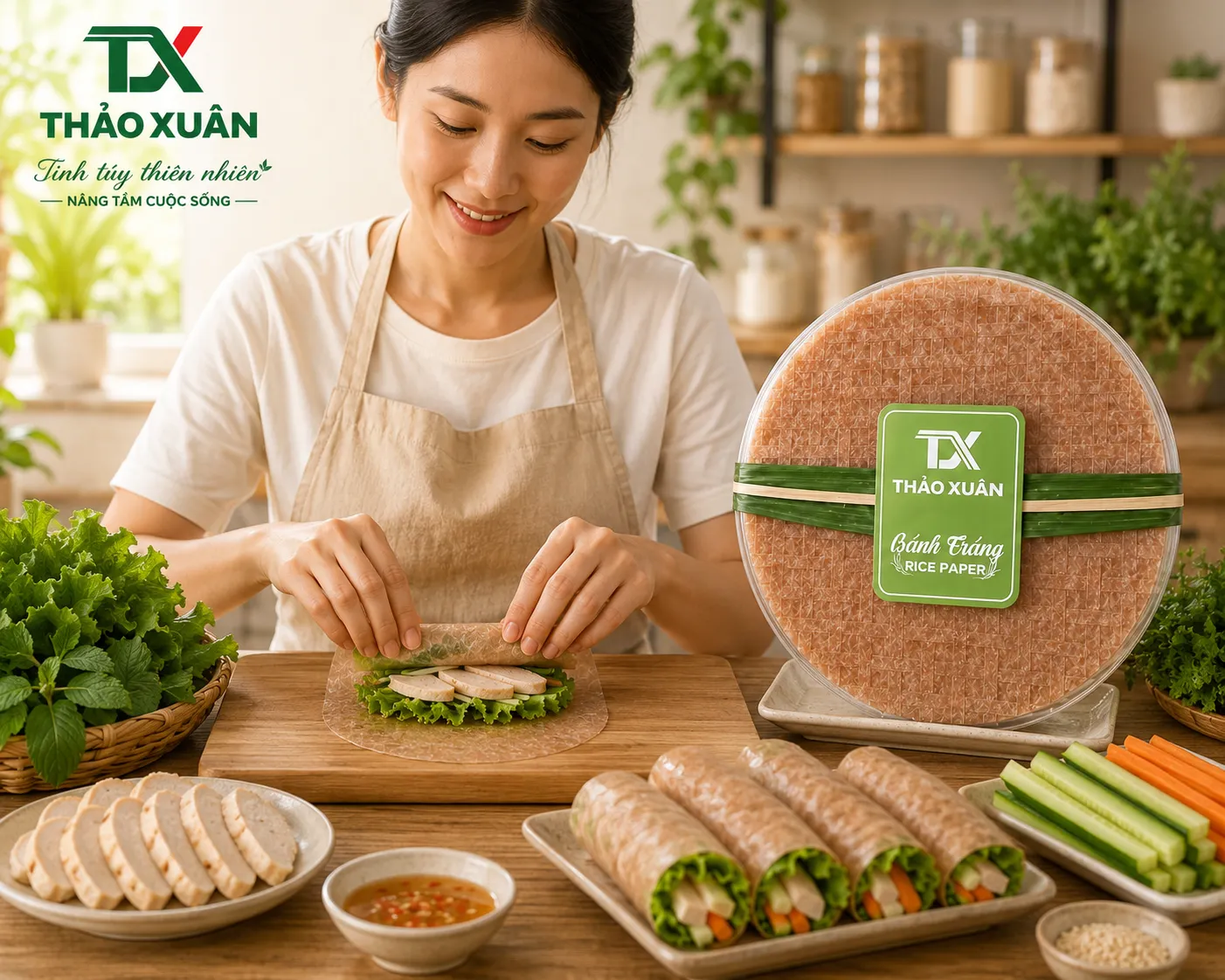 Sử dụng bánh tráng gạo lứt hữu cơ với khẩu phần hợp lý có thể hỗ trợ duy trì vóc dáng và kiểm soát cân nặng.