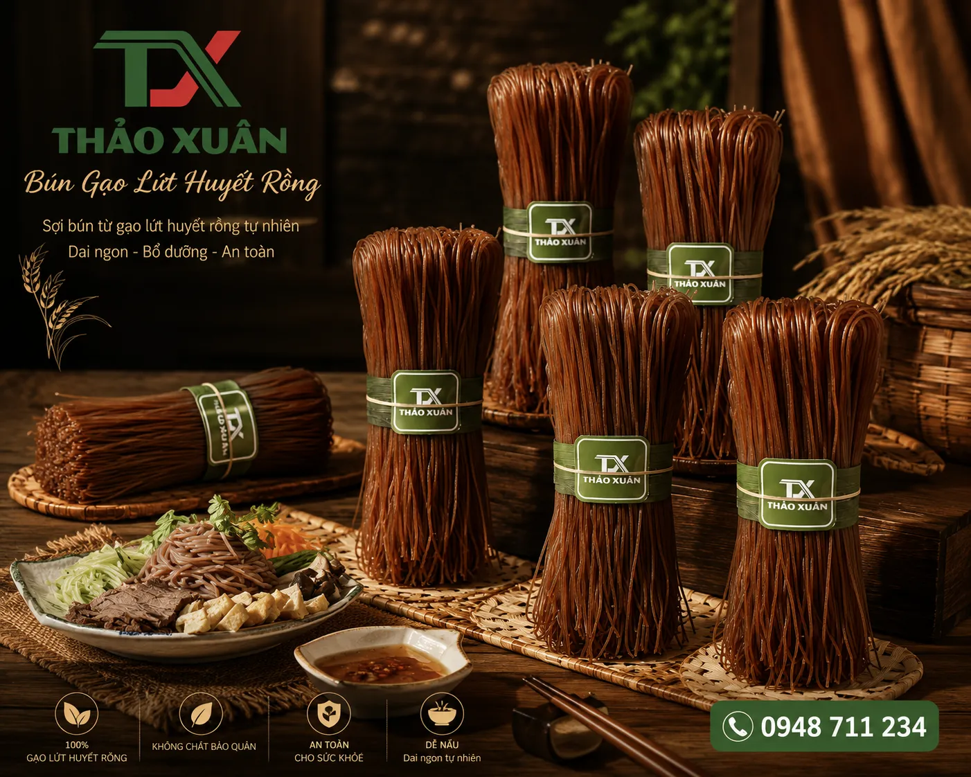 Xưởng Sản Xuất Bún Gạo Lứt Thảo Xuân – Bán Buôn, Bán Lẻ Giá Tận Xưởng 1 Xưởng sản xuất bún gạo lứt Thảo Xuân cung cấp sản phẩm chất lượng với giá tận xưởng.