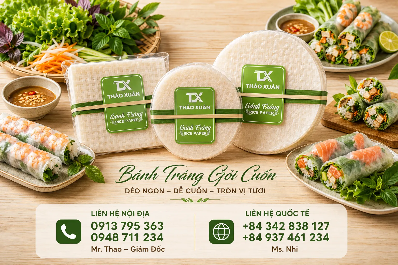 Đặt mua Bánh Gỏi Cuốn Thảo Xuân chính hãng – chất lượng ổn định, giao hàng toàn quốc, hỗ trợ đại lý và khách hàng nhanh chóng.