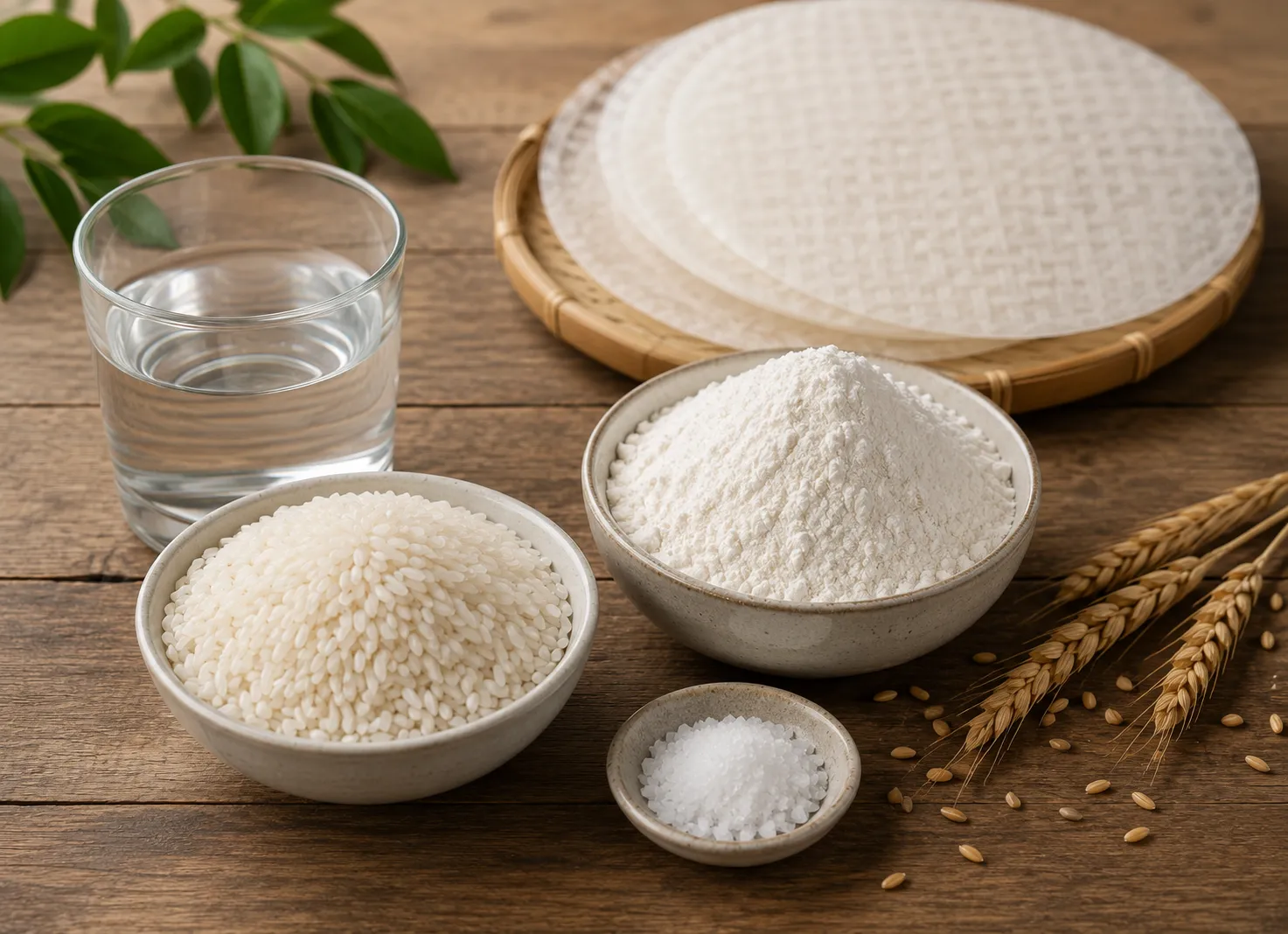 Bánh gỏi cuốn Thảo Xuân được sản xuất từ bột mì, gạo, nước và muối được chọn lọc kỹ lưỡng.