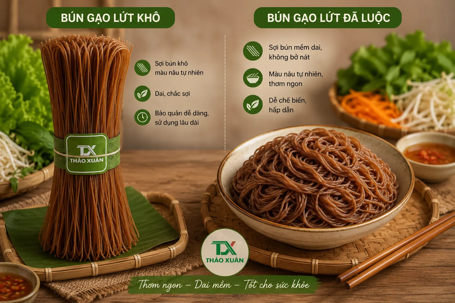 Bún Gạo Lứt Luộc Bao Lâu? Thời Gian Chuẩn Để Bún Dai Ngon Không Bở 2 Thời gian luộc bún gạo lứt tham khảo từ 6–10 phút tùy từng loại sản phẩm.