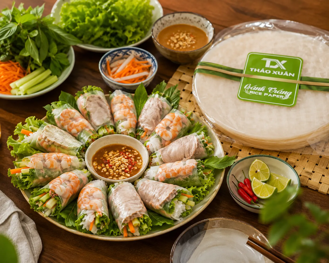 Gỏi cuốn bánh tráng – món ăn ngon, nhanh và tiện lợi cho gia đình